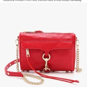 Rebecca Minkoff leather Red Crossbody Bag